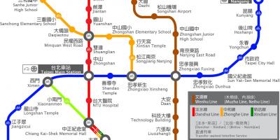 Станція швидкісної залізниці Тайбей карті