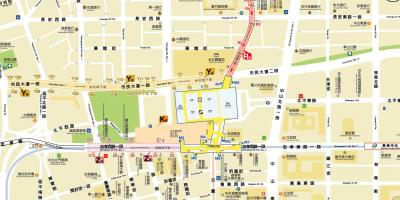 Карта Тайбей підземний торговий центр