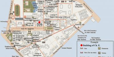 Тайванський карту кампуса університету 