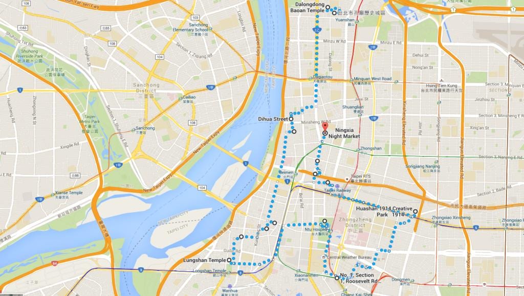 Ubike Тайпей карті