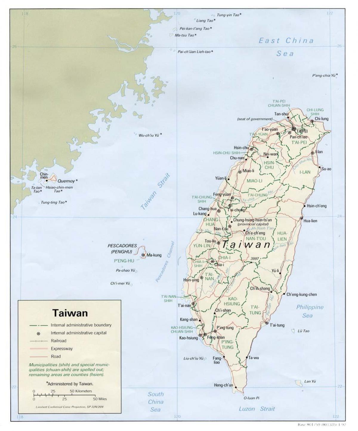 карта Синьбэй, Тайвань