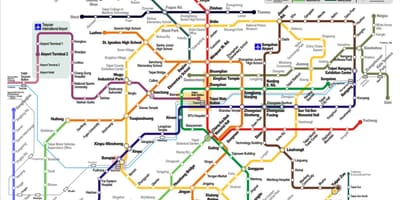 Метро Тайбея карті